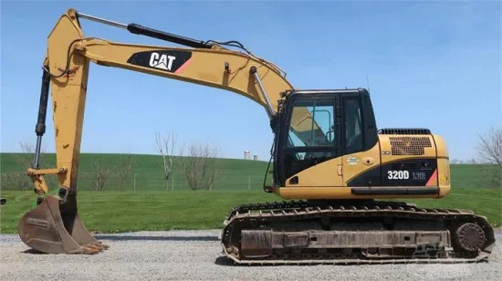 Cat 320d 굴삭기 중고 연료 사용 Caterpillar Cat 320d 굴삭기