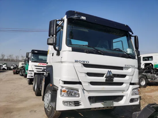 2023 뜨거운 판매 대형 트럭 Sinotruck HOWO 6*4 Hw79 10wheels 트럭 헤드/트레일러 헤드 흰색 디젤 트랙터 엔진 Tactor 트럭