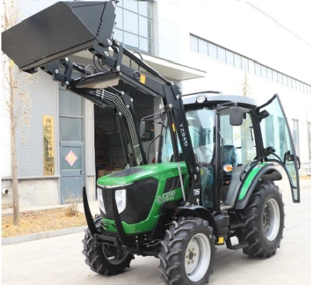 공장에서 직접 Euro Five Yto 엔진 70HP 75HP 80HP 90HP 100HP 120HP 130HP 4WD 농업 기계 농경용 트랙터 공급