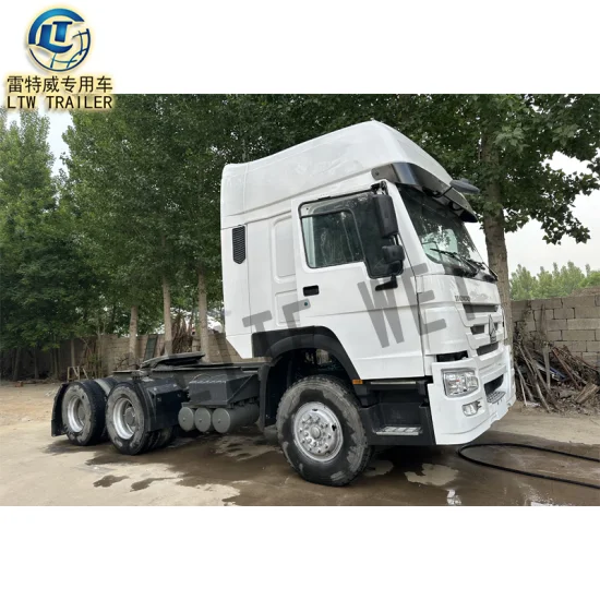 탄자니아에서 판매되는 중고 6X4 Sinotruk HOWO 375HP 420HP Rhd 중고 Tactor 트럭